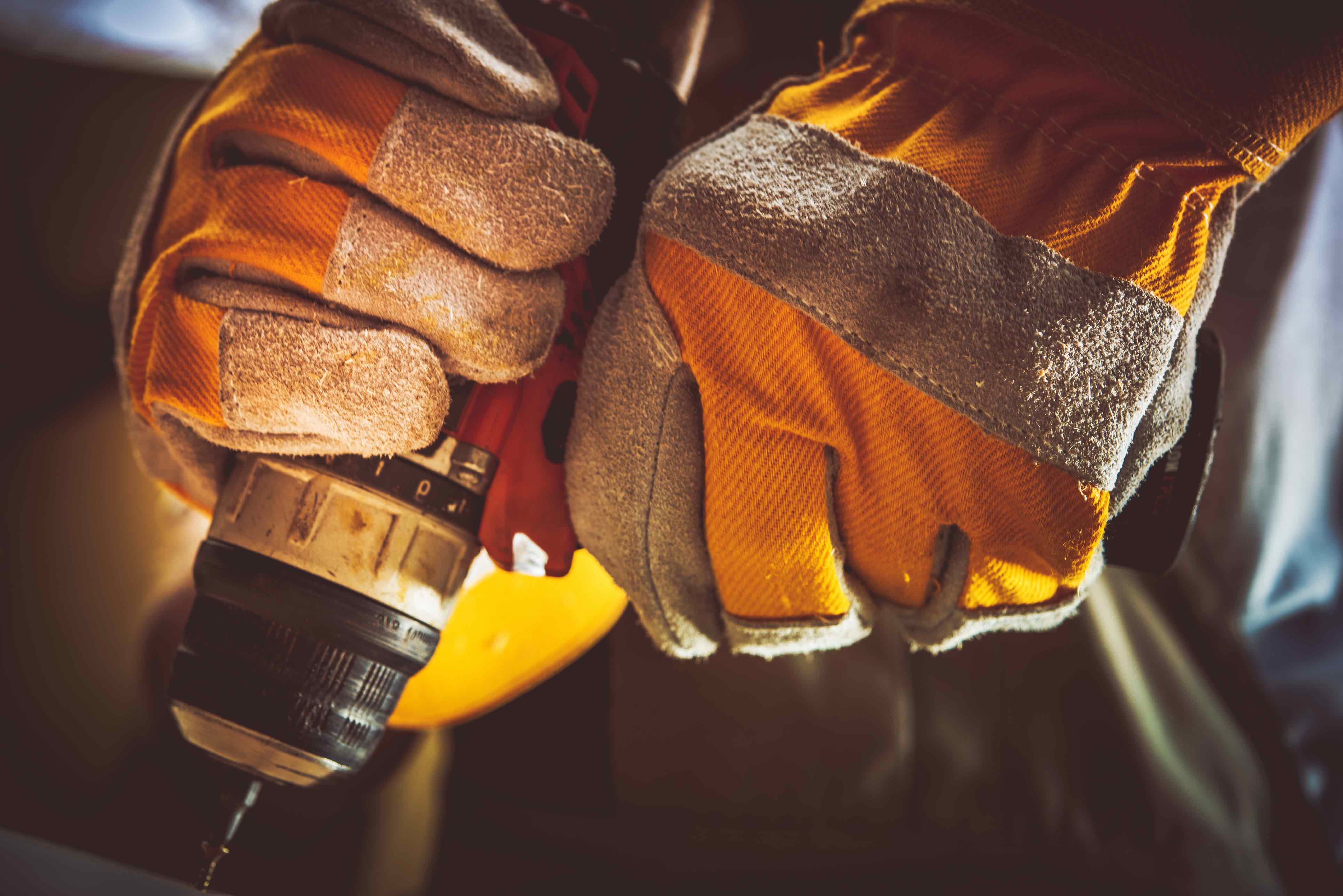 Construction Worker Screw Gun